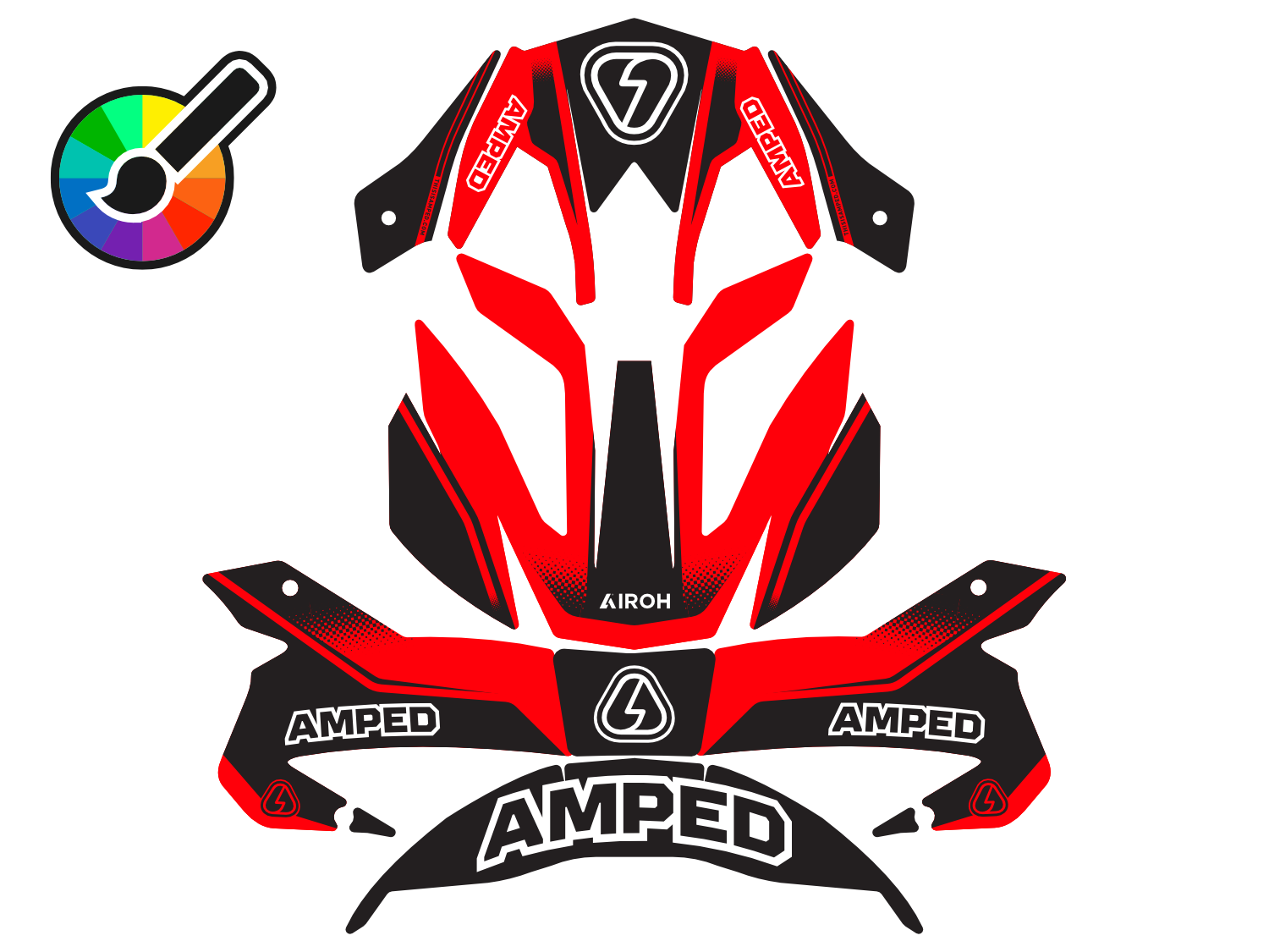 Custom Airoh Trials Helmet Wrap