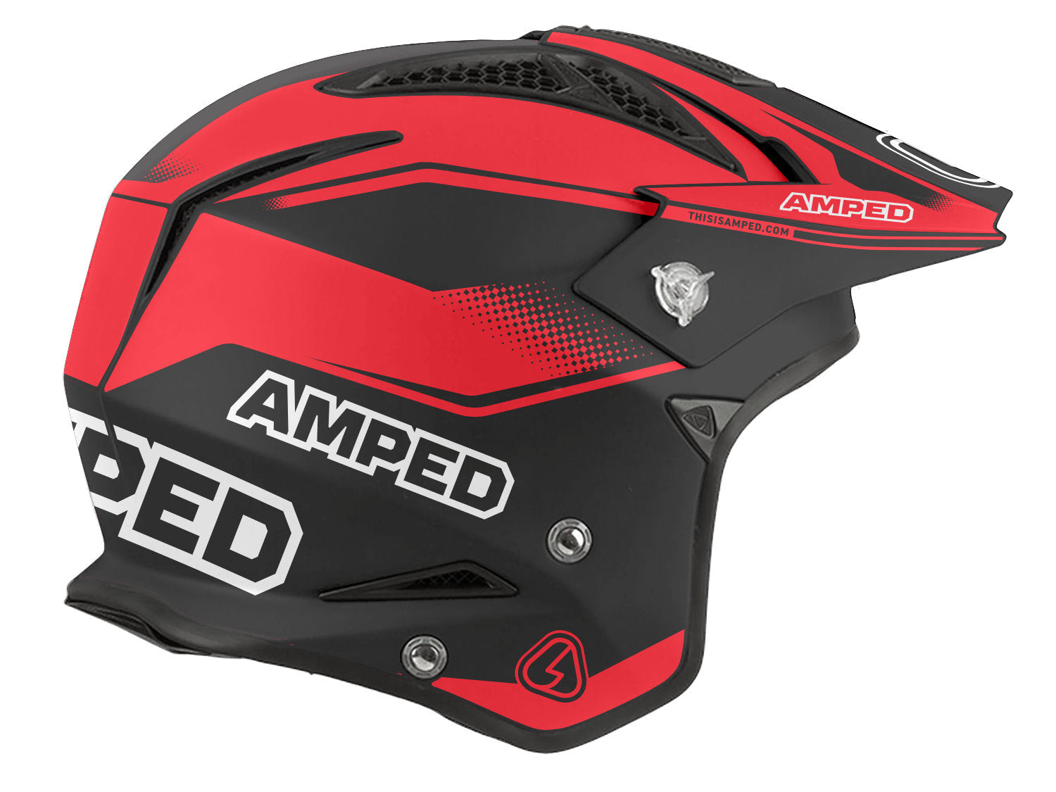 Amped MK2 Airoh Trials Helmet Stickers - BR Amped MK2 Airoh Trials Helmet Stickers - BR