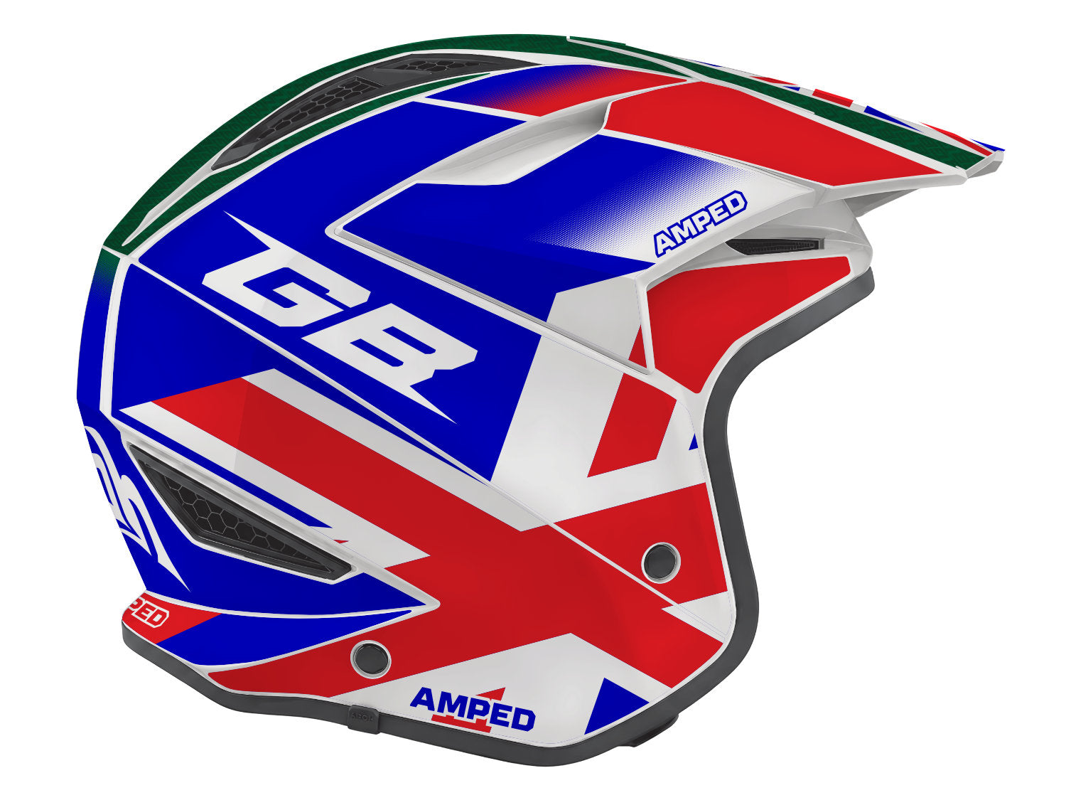Amped Peace GB Replica Airoh TRR 2 Trials Helmet Stickers