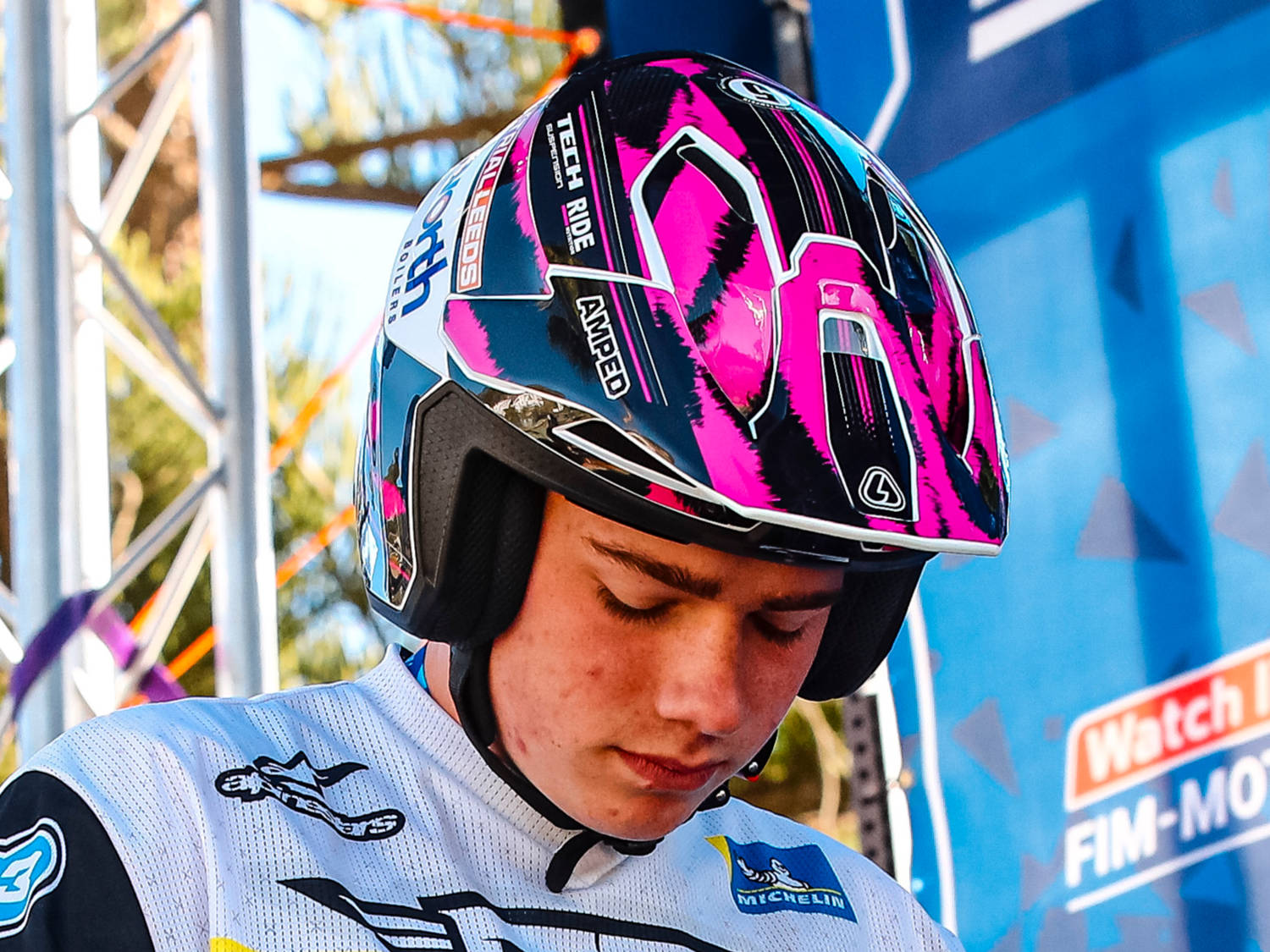 Alfie Lampkin Replica Hebo Zone Pro Trials Helmet Wrap