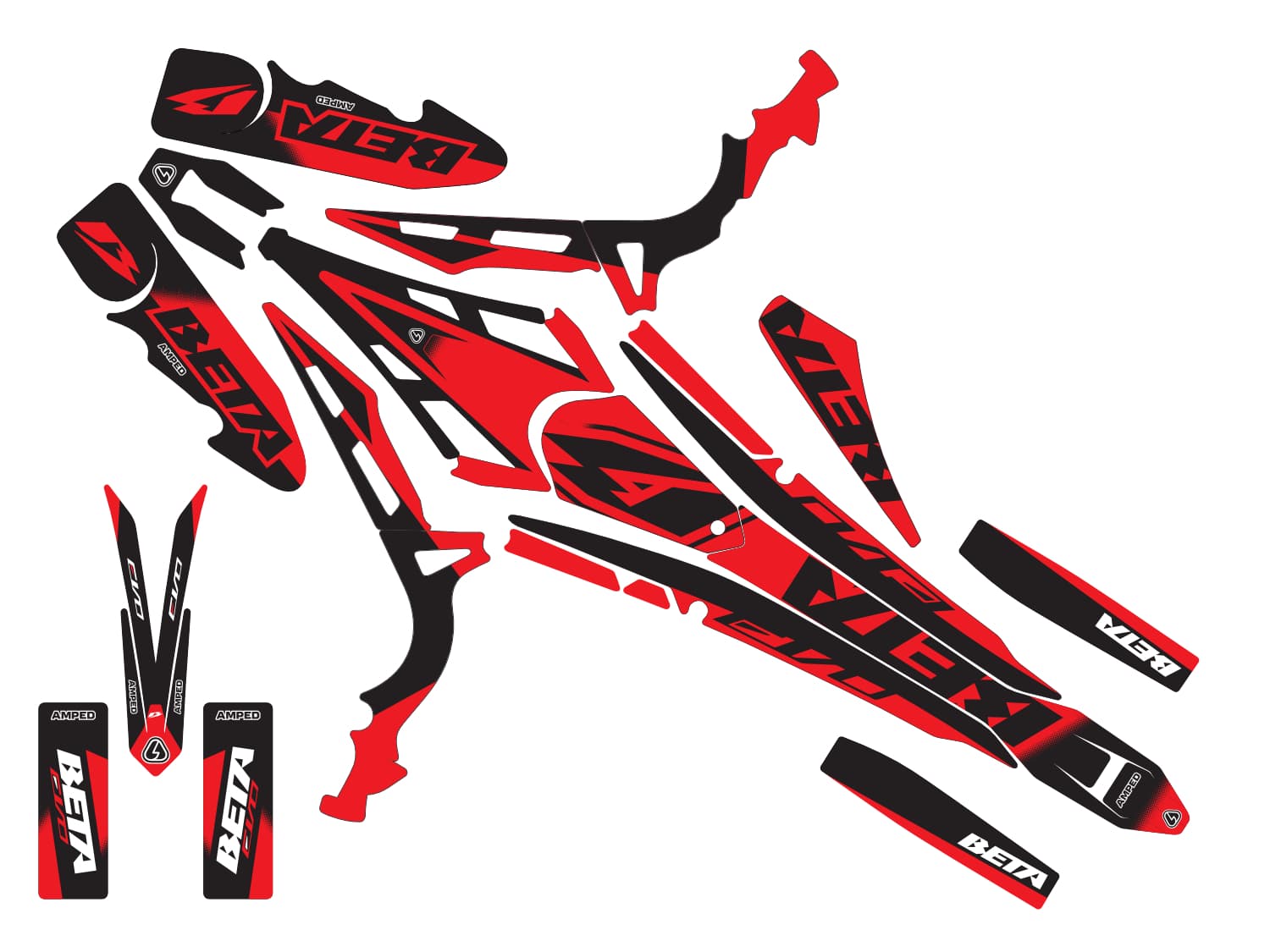 Amped Contender Beta Evo Trials Graphics - B