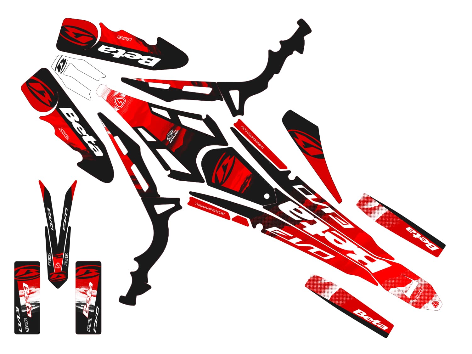 Amped Coastal Beta Evo Trials Graphics - BRW