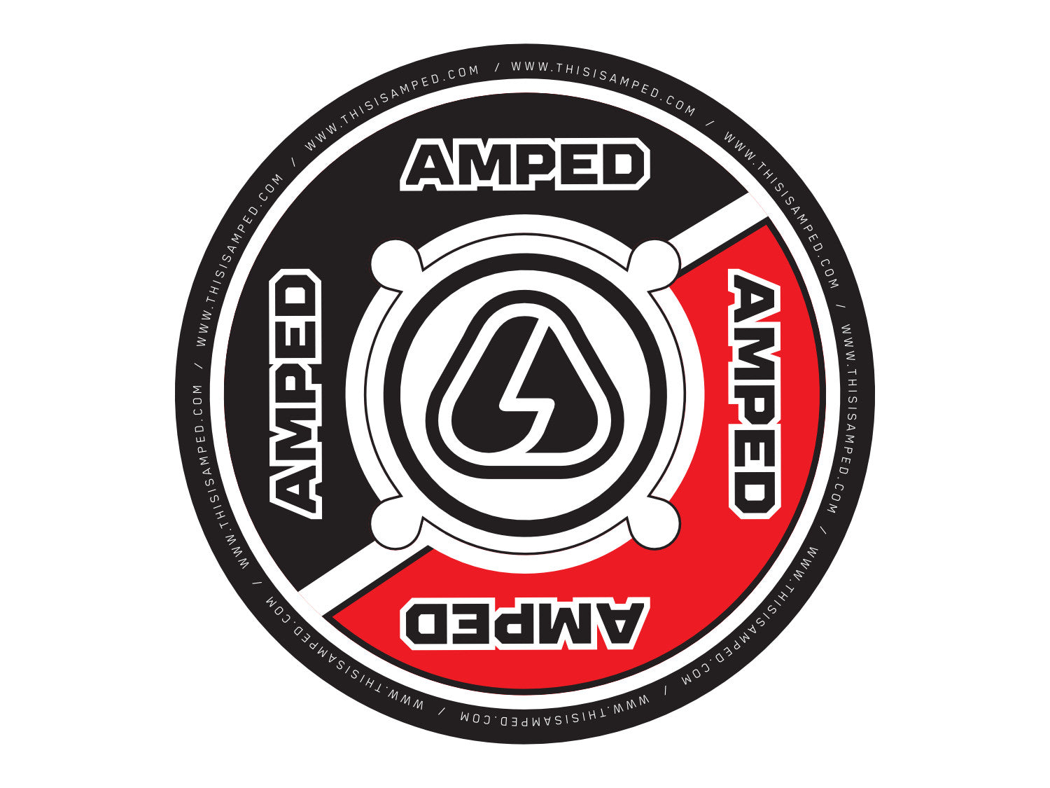 Amped Trials Sprocket Sticker
