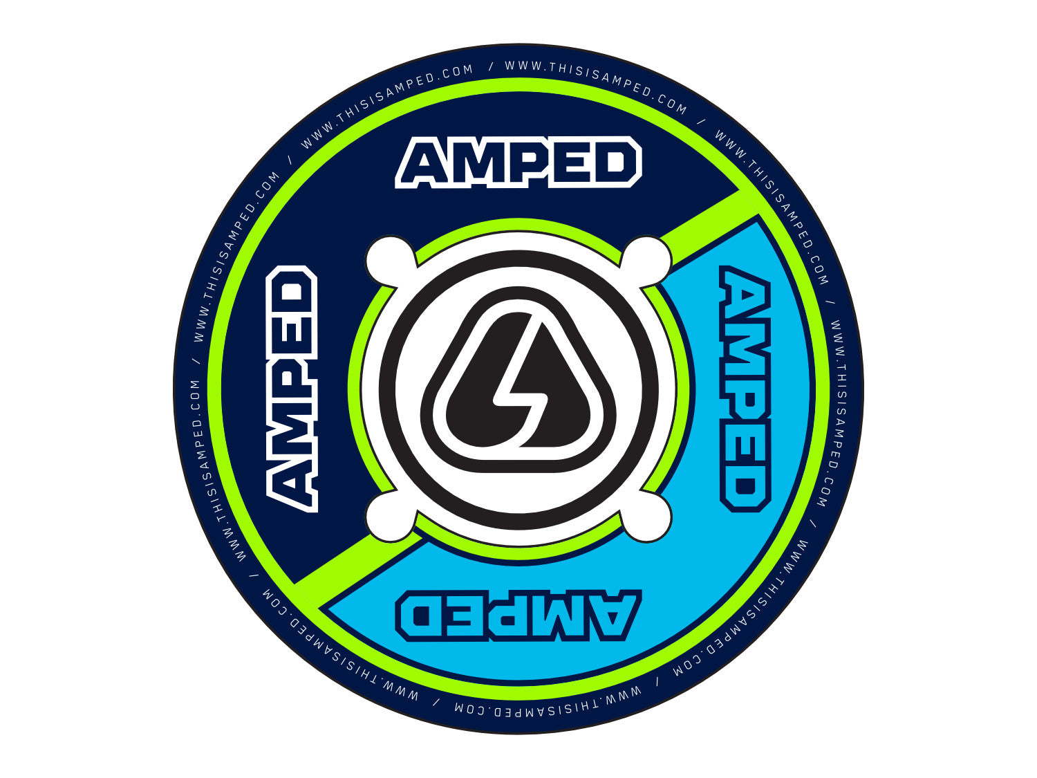 Amped Trials Sprocket Sticker