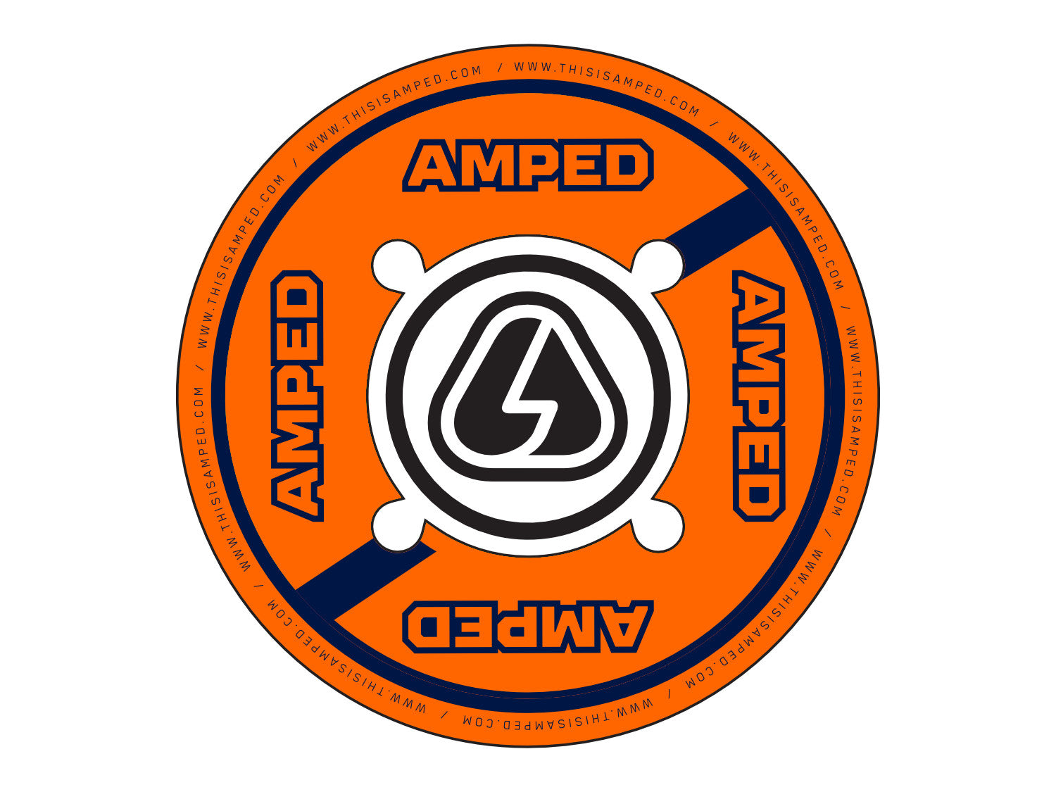 Amped Trials Sprocket Sticker