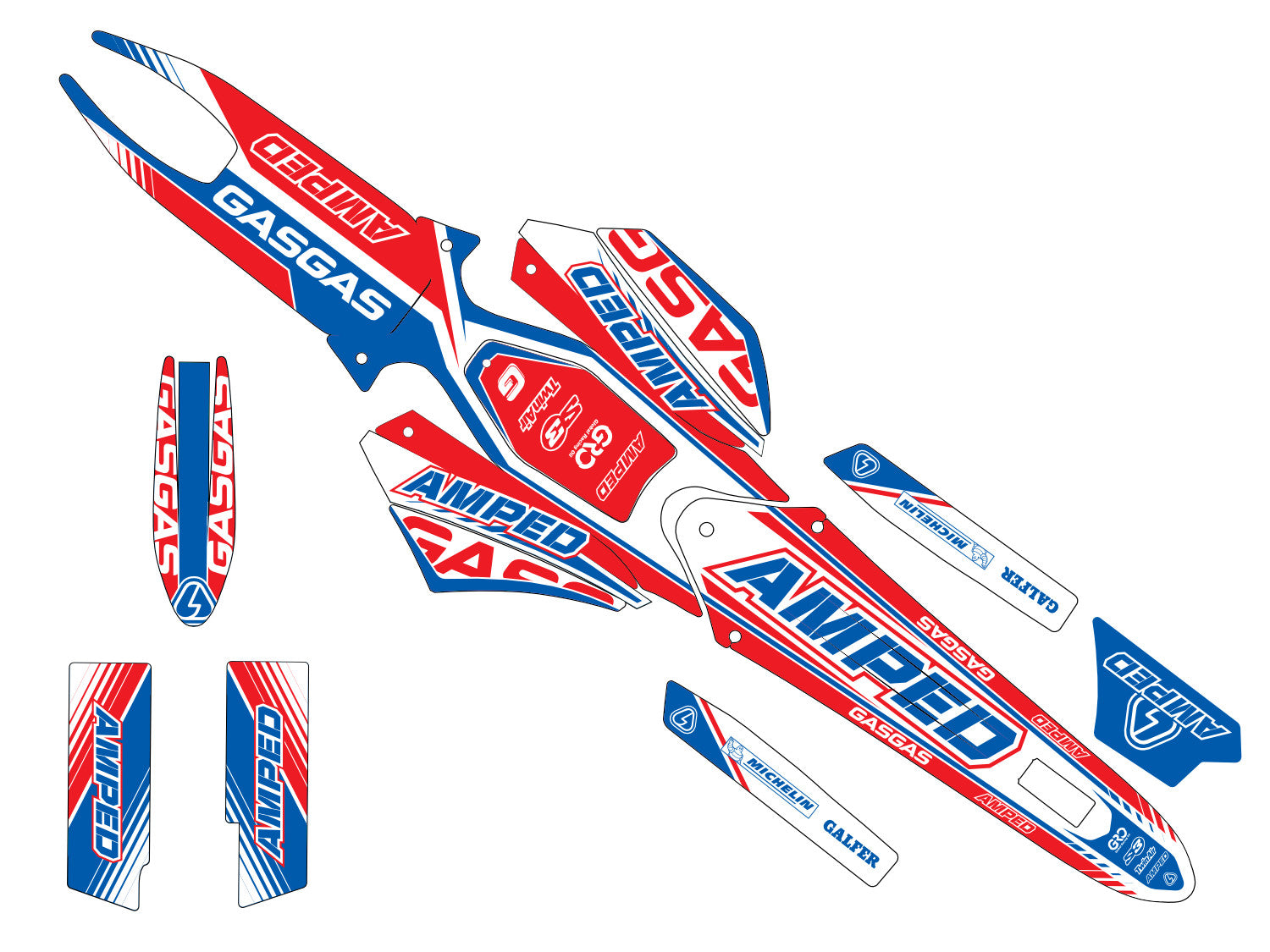 Amped GasGas Trials Graphics