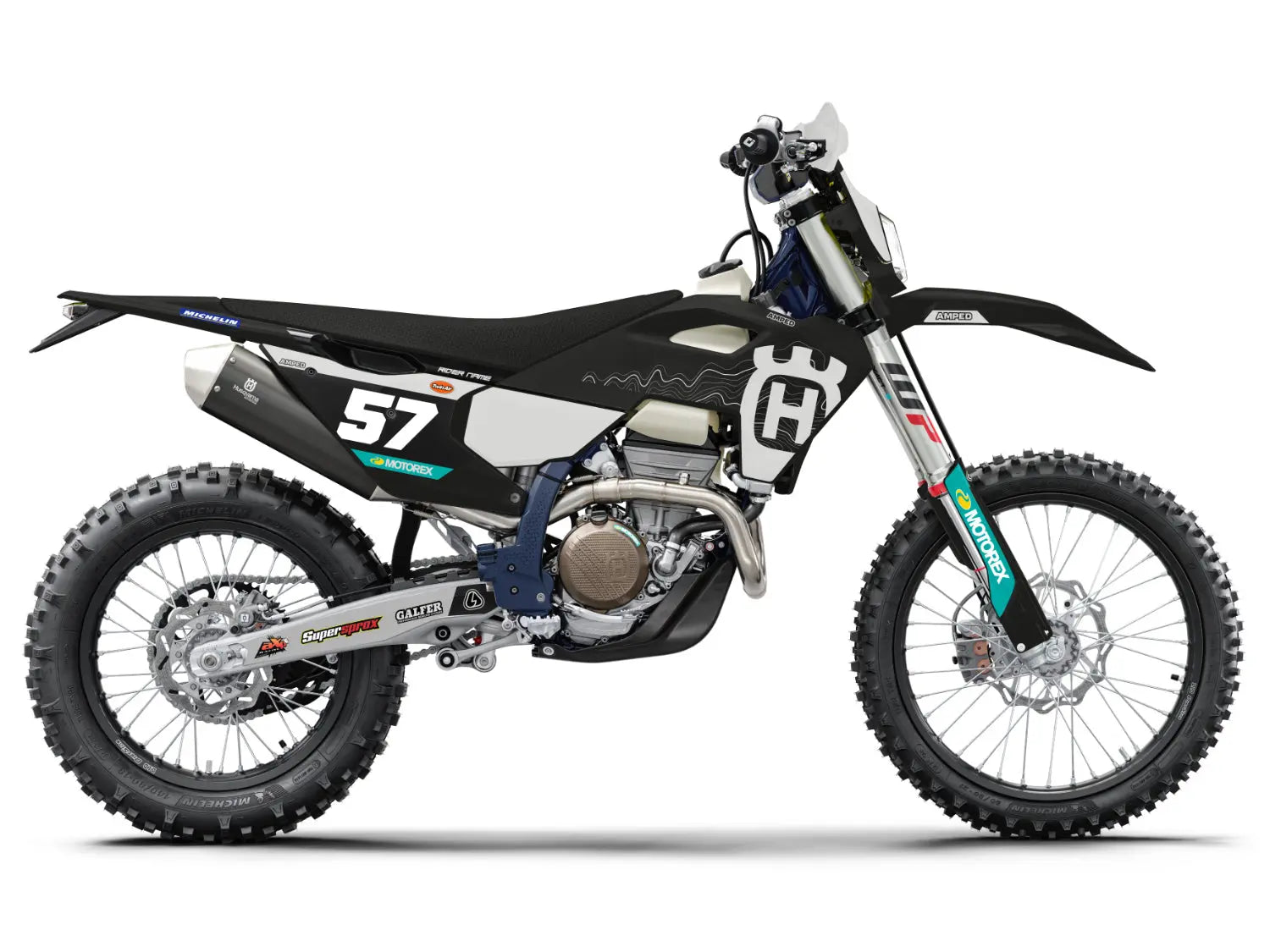 Pro Husqvarna FE/TC Graphics - Blk - Amped
