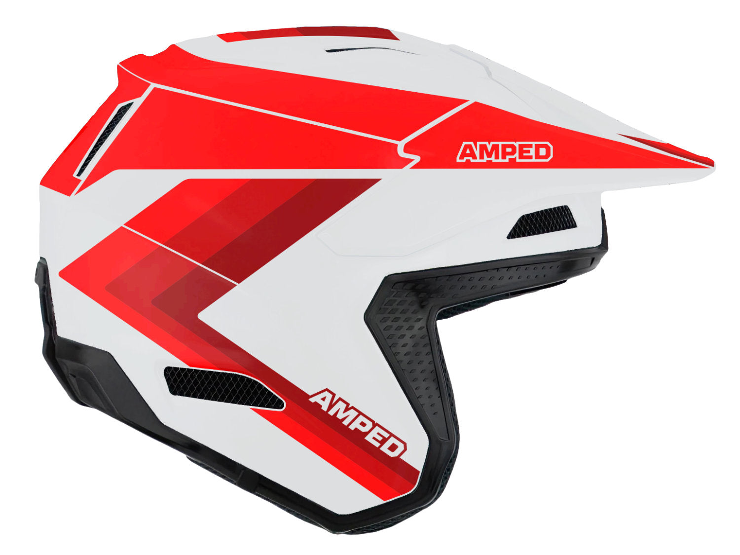 Stripe Hebo Zone Pro Trials Helmet Wrap RW Trials Graphics Amped