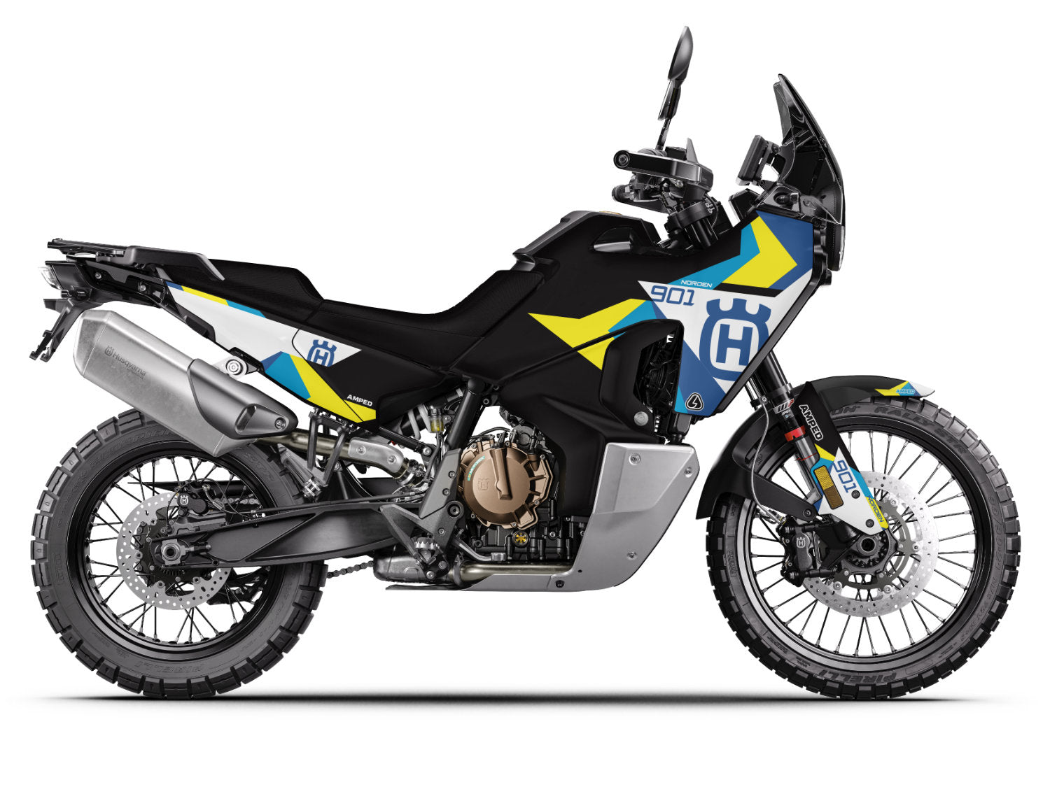 Husqvarna Norden Graphics Prism Blue Yellow by Amped
