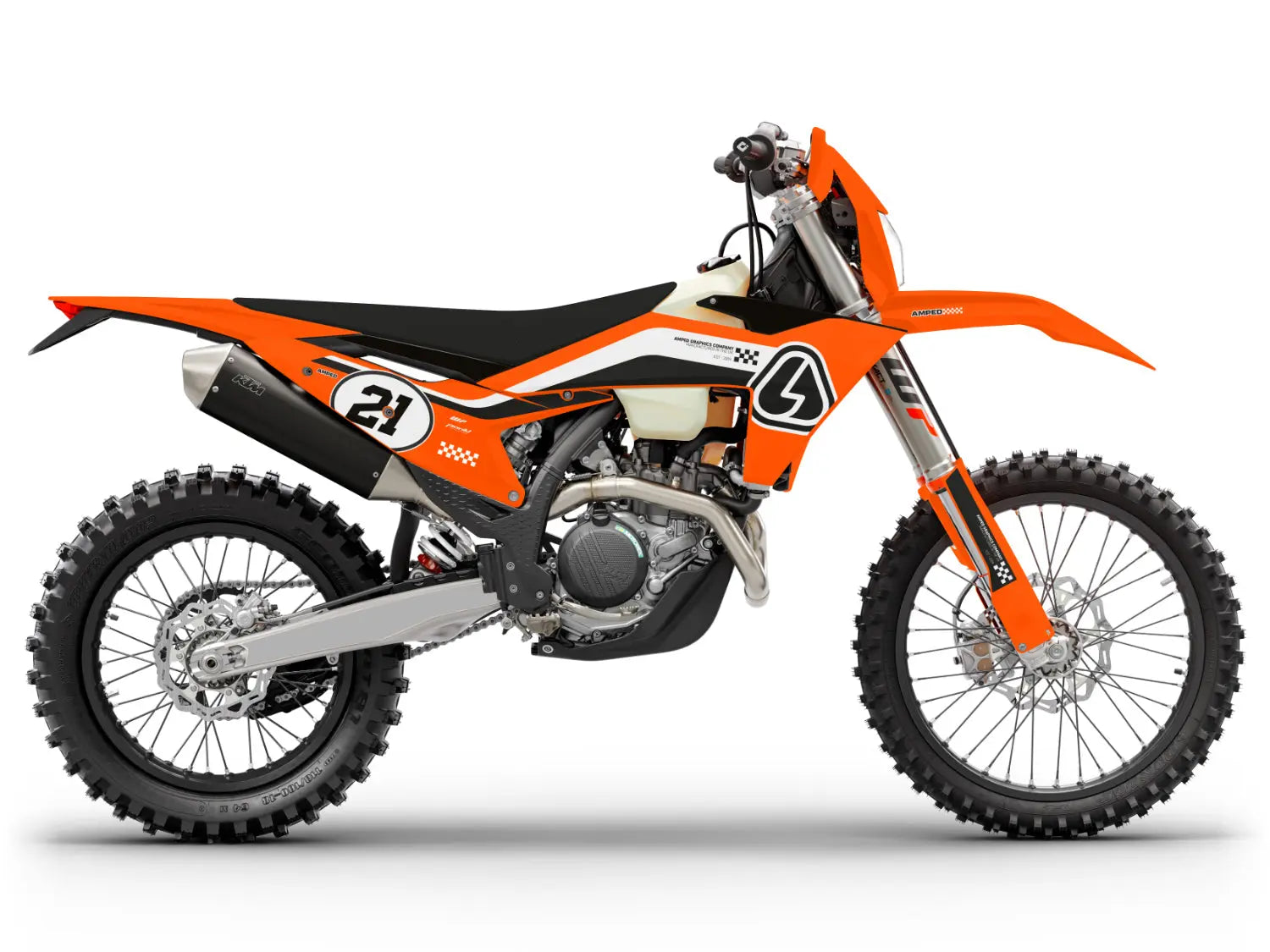 Fusion KTM Graphics - OBlk - Amped
