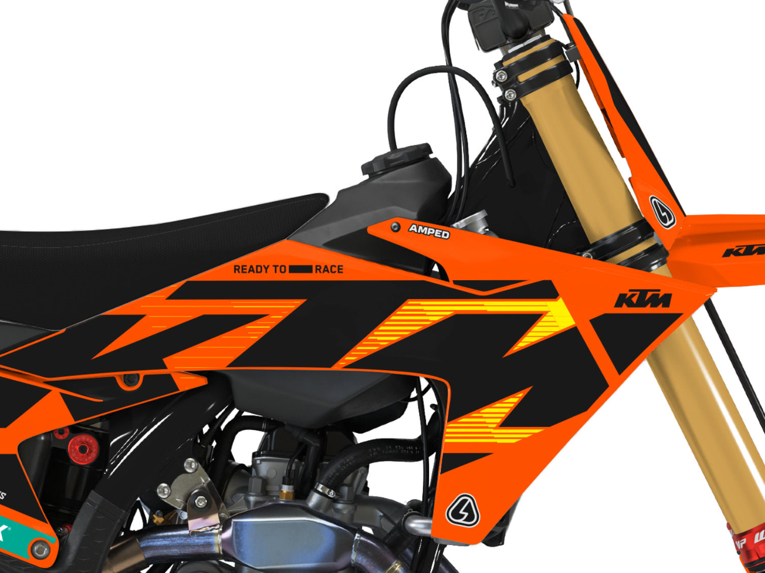 Vision KTM SXF Graphics - BY Close up