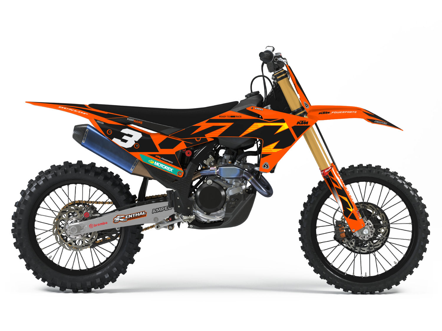 Vision KTM SXF Graphics - BY