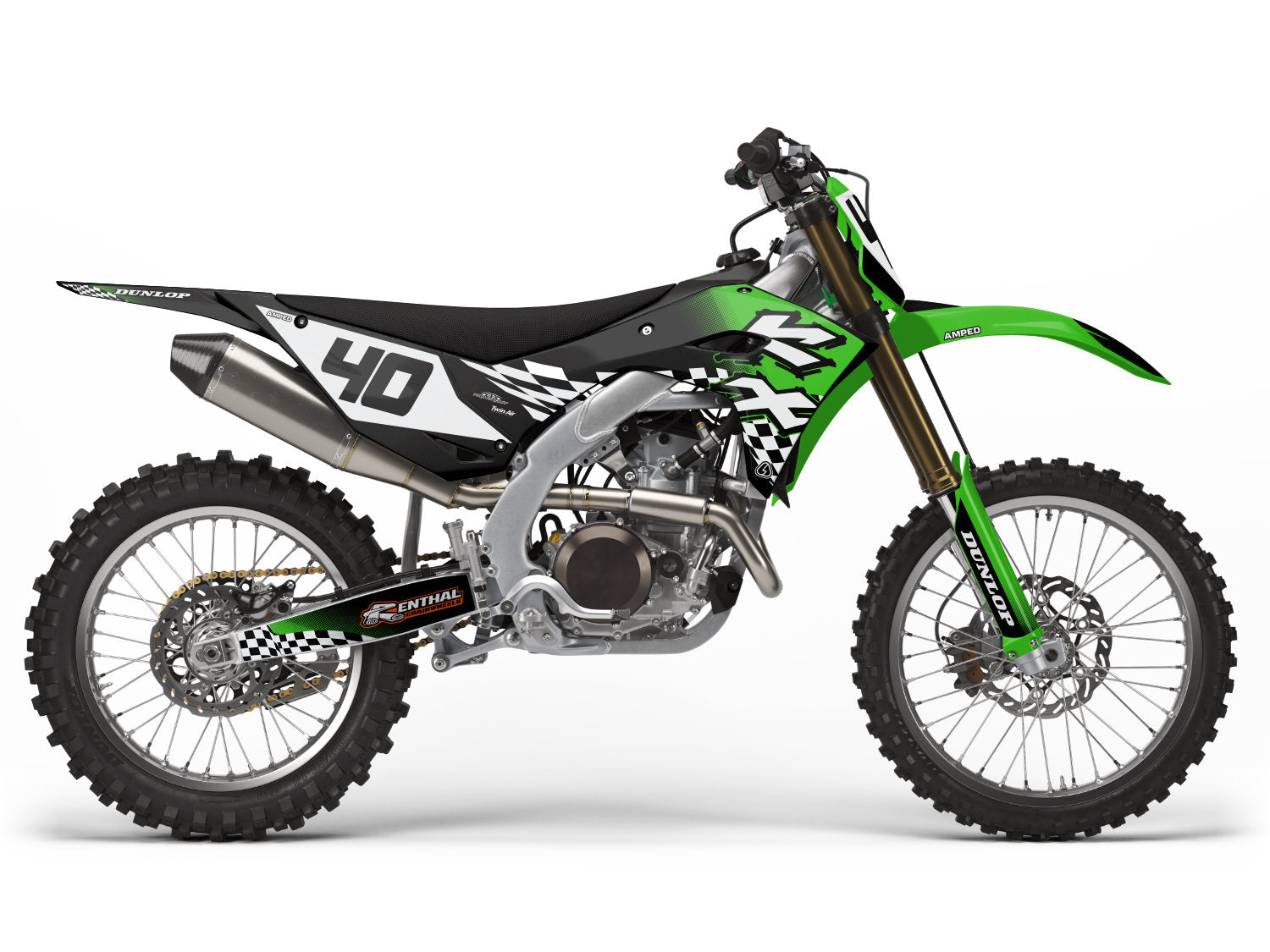 Nineties Kawasaki KX Graphics - BG