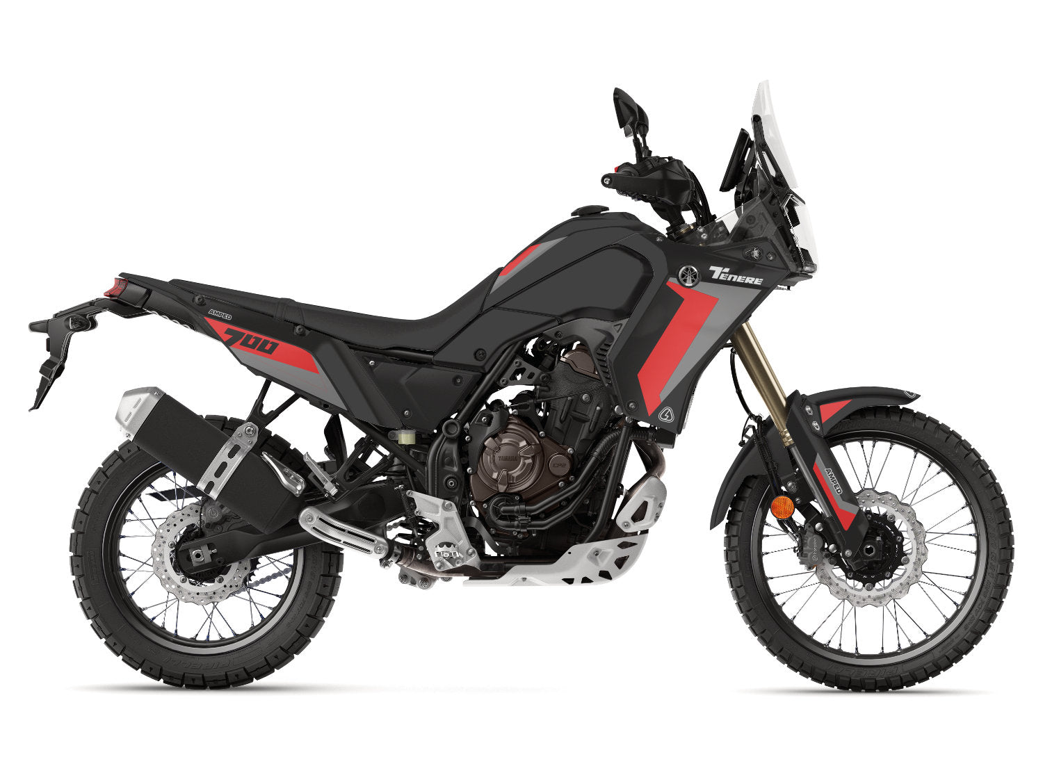 Graphic Yamaha Tenere 700 Graphics - Red and Grey by Amped