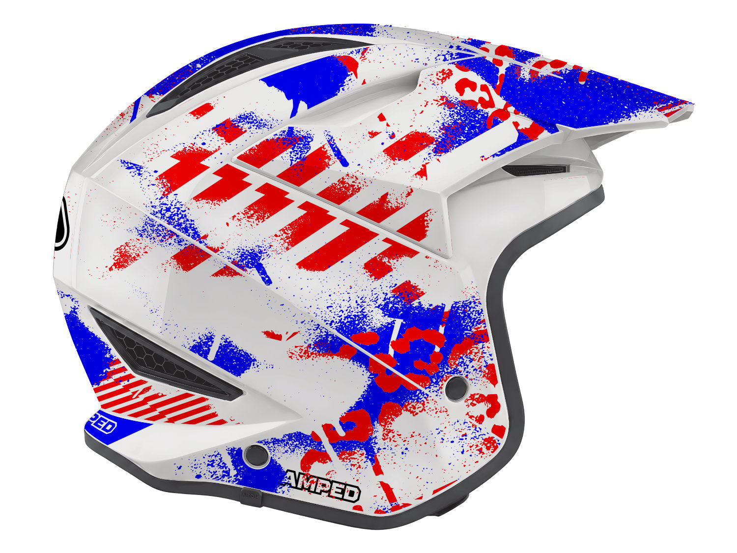 Amped Aftershock Airoh TRR 2 Trials Helmet Stickers - WBR
