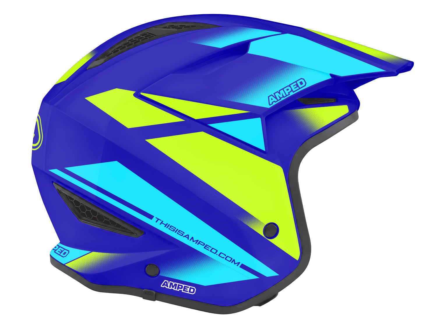Amped Motion Airoh TRR 2 Trials Helmet Stickers - BCG