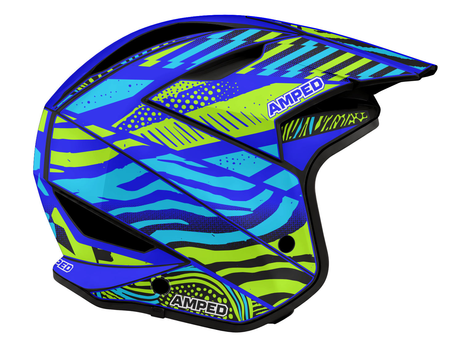 Amped Turner Replica Airoh TRR 2 Trials Helmet Stickers