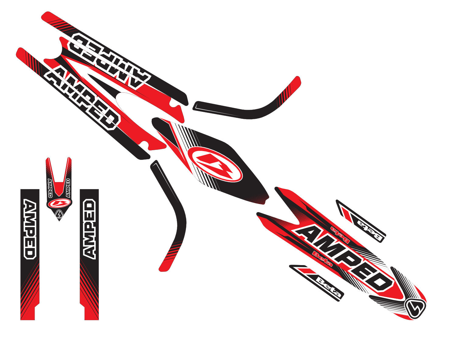 Amped Arrow Beta Evo 80 Trials Graphics - BR