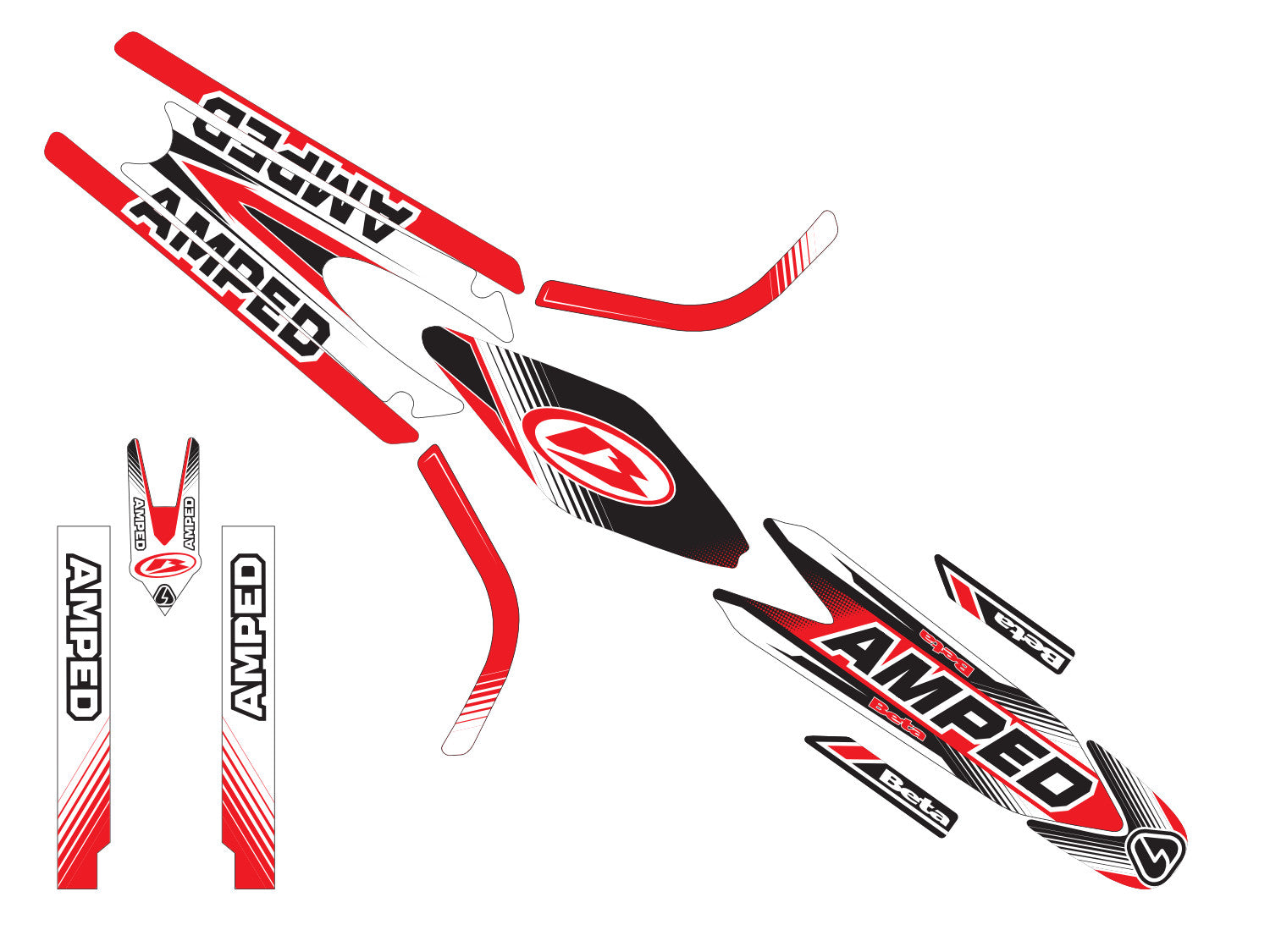 Amped Arrow Beta Evo 80 Trials Graphics - RW