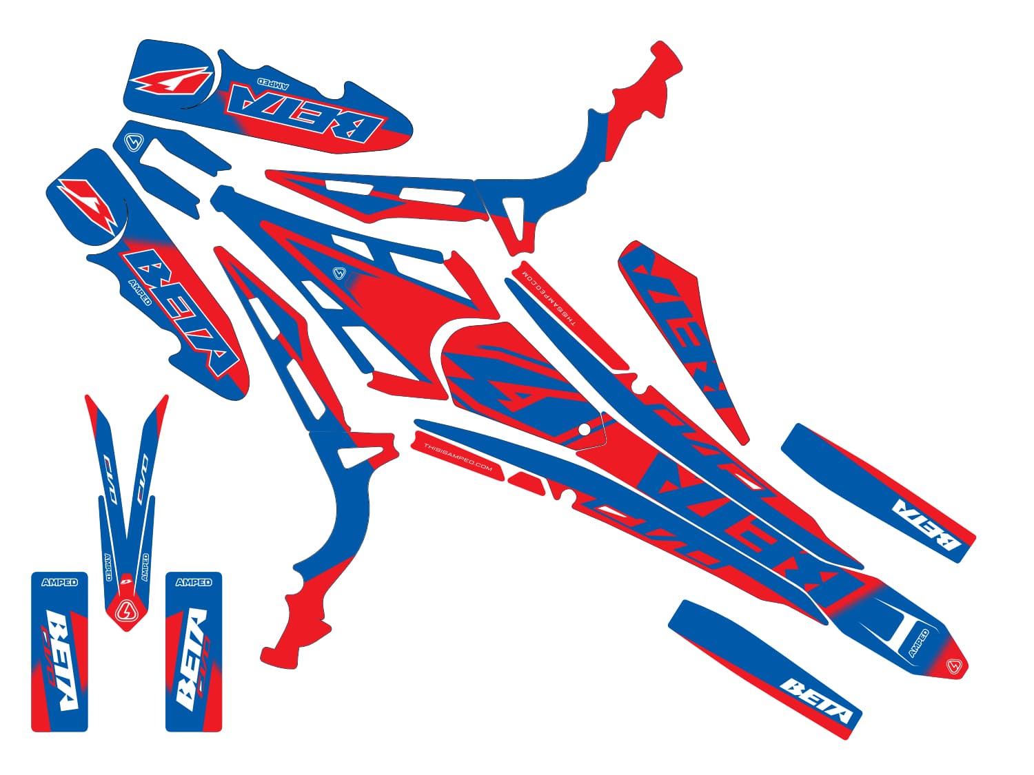 Amped Contender Beta Evo Trials Graphics - BR