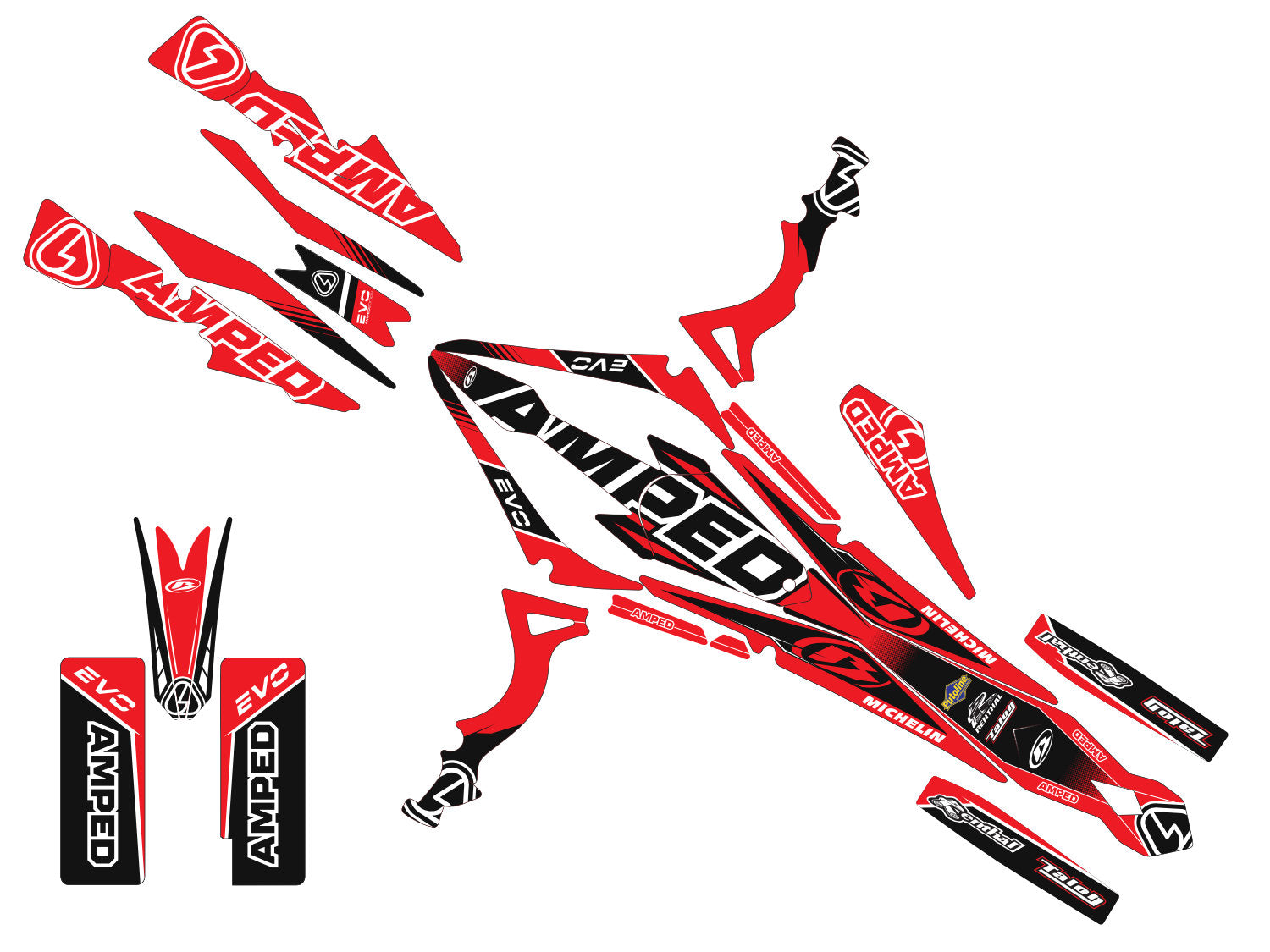 Amped Podium Beta Evo Trials Graphics - BR