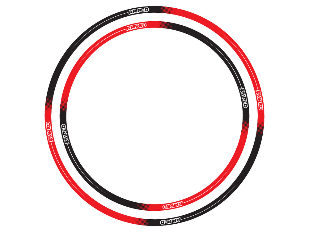 Amped Fade Rim Stickers - Trials, Enduro and Motocross Graphics - Amped