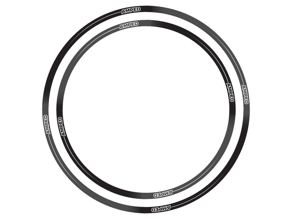 Amped Fade Rim Stickers - Trials, Enduro and Motocross Graphics - Amped