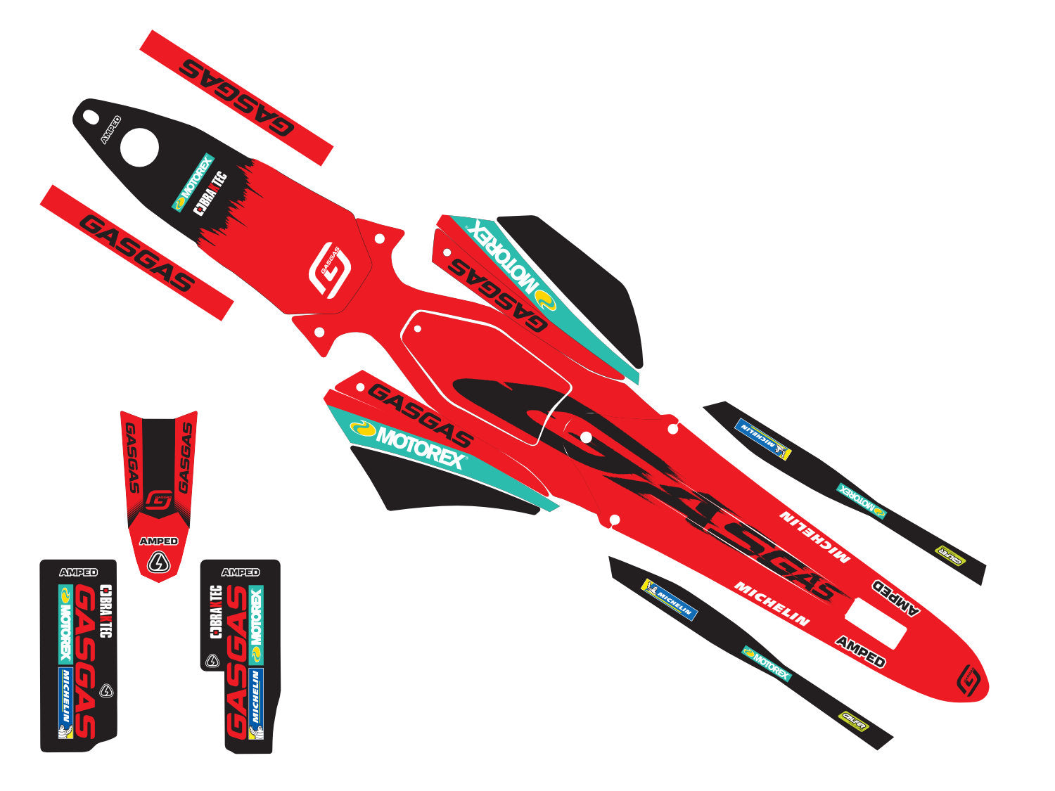 Amped OEM Update GasGas Trials Graphics