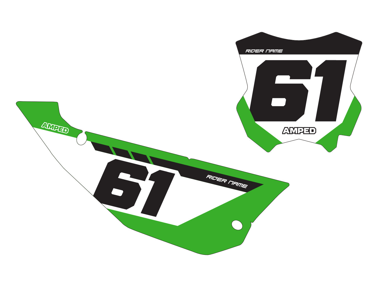 Kawasaki Number Board Graphics