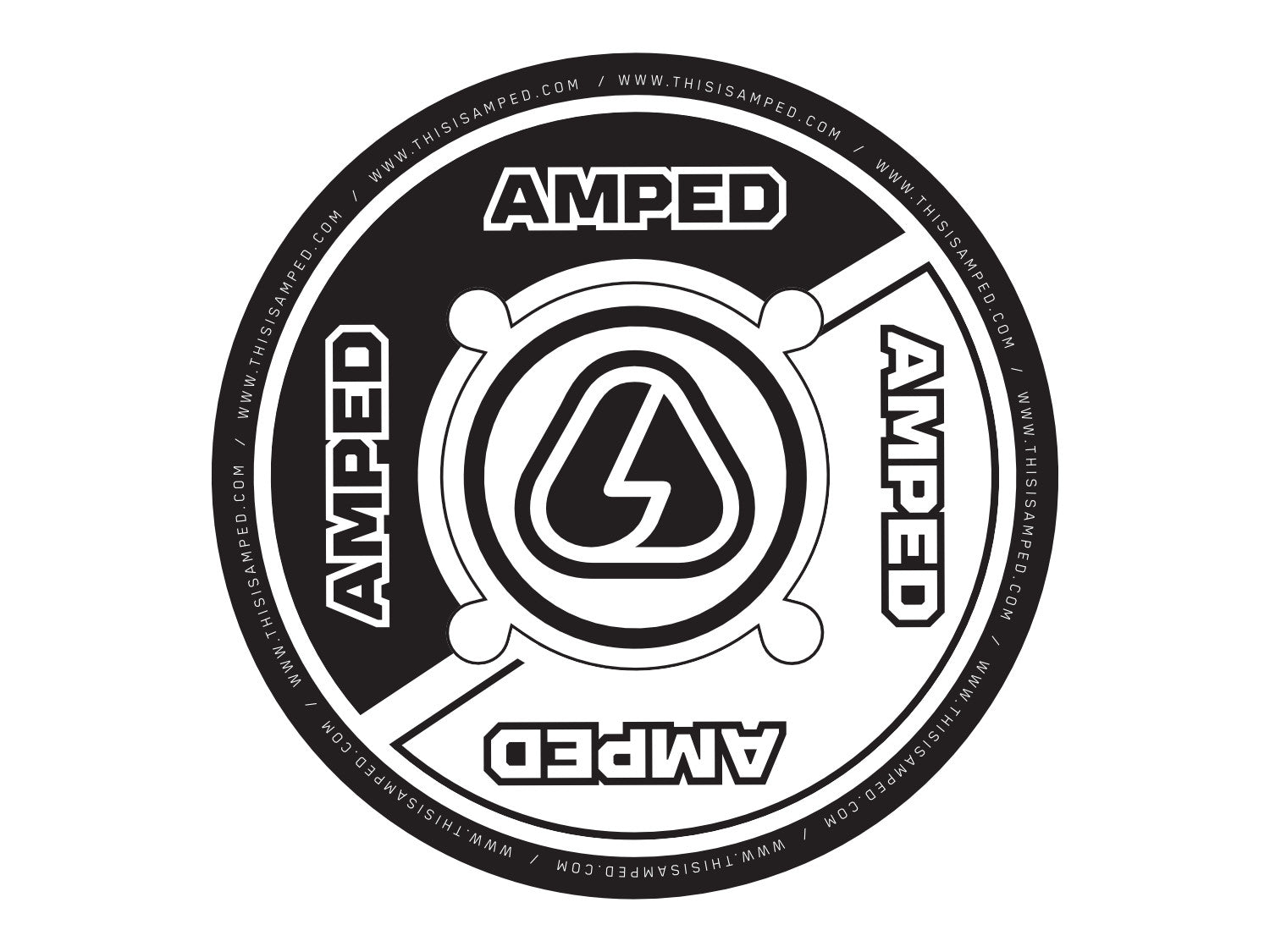 Amped Trials Sprocket Sticker