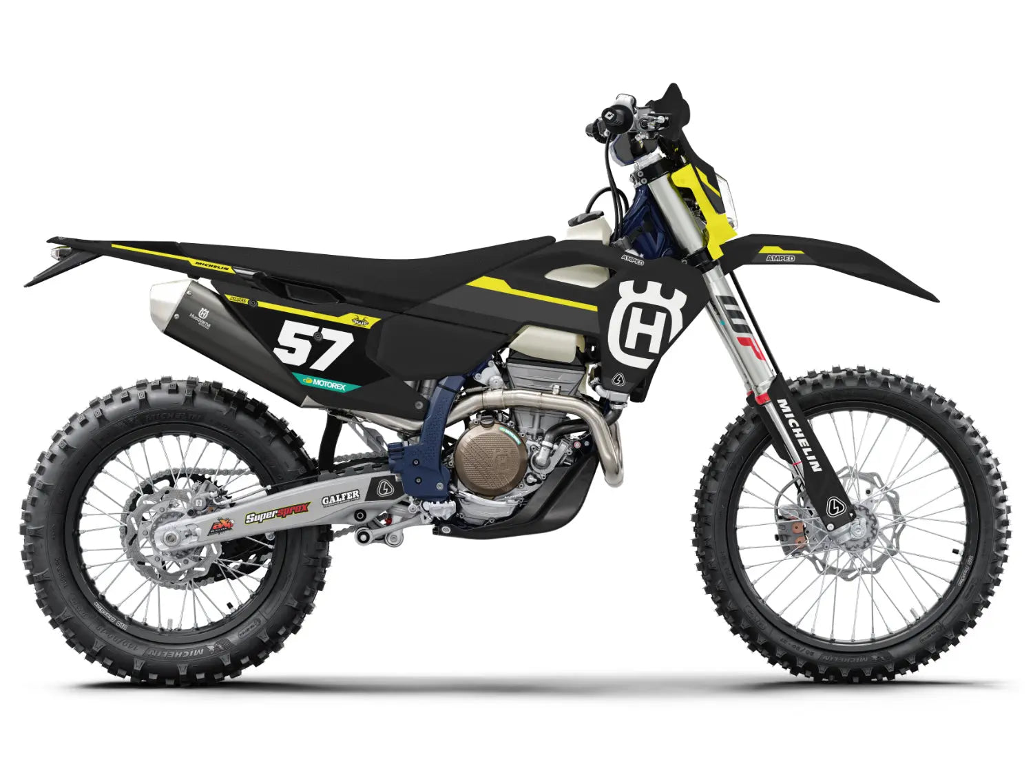 Block Husqvarna FE/TC Graphics - Blk - Amped