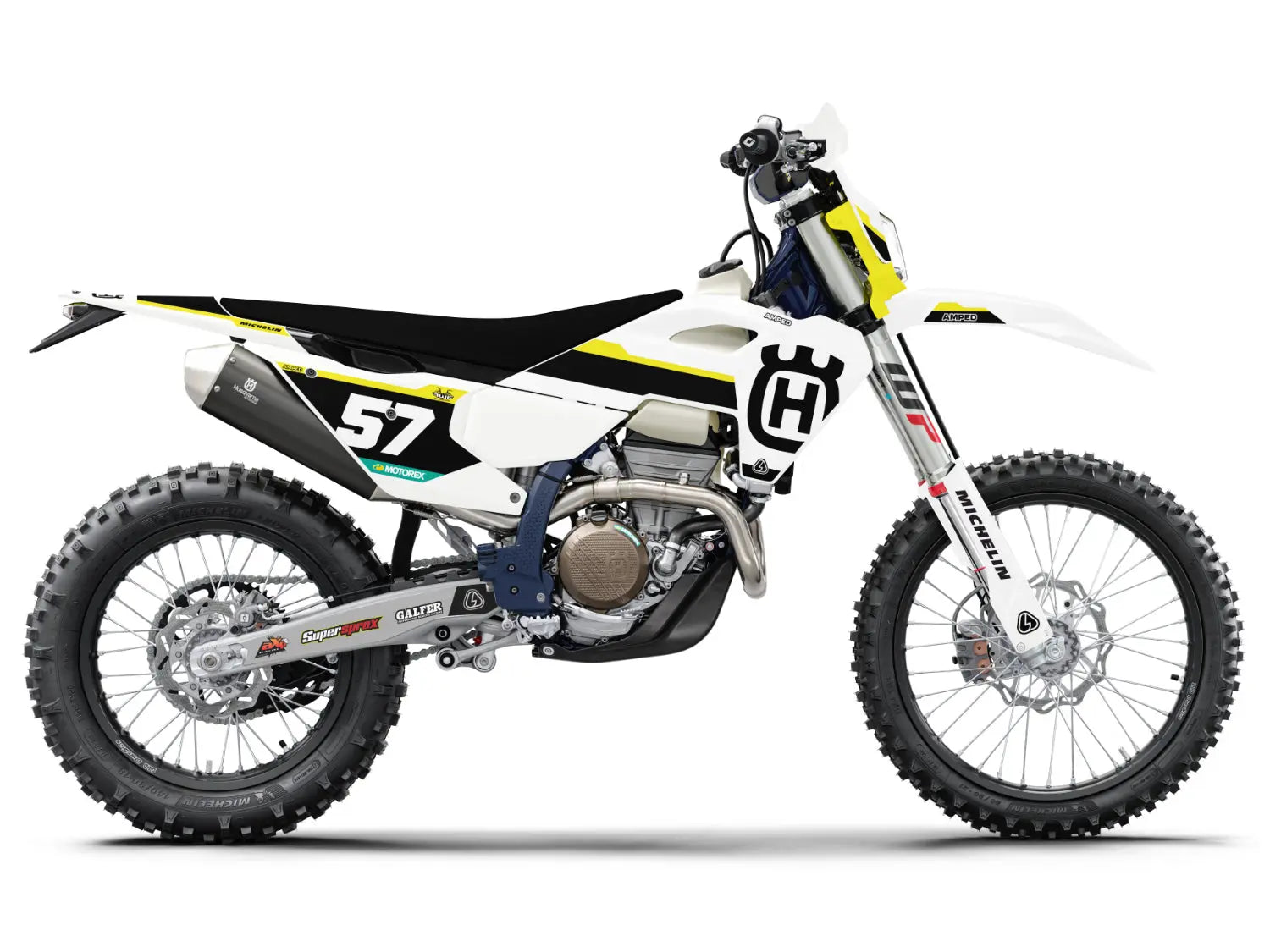 Block Husqvarna FE/TC Graphics - YBlk - Amped