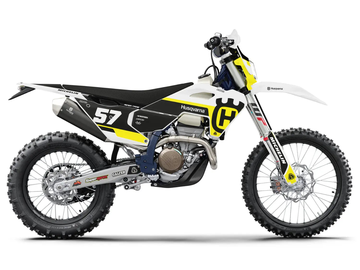 Cut Husqvarna FE/TC Graphics - WYBlk - Amped