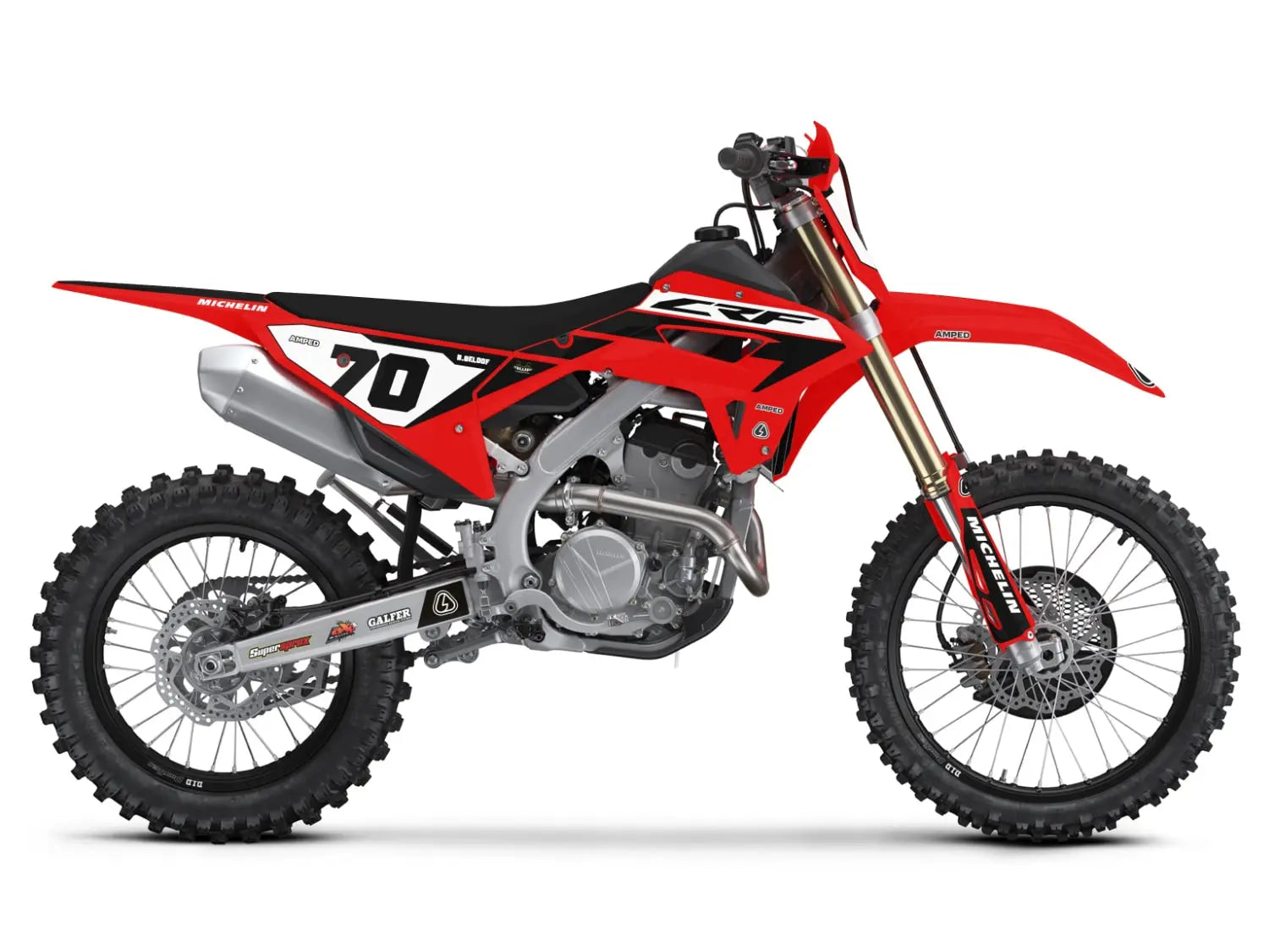 Block Honda CRF/CRX Graphics - RB - Amped