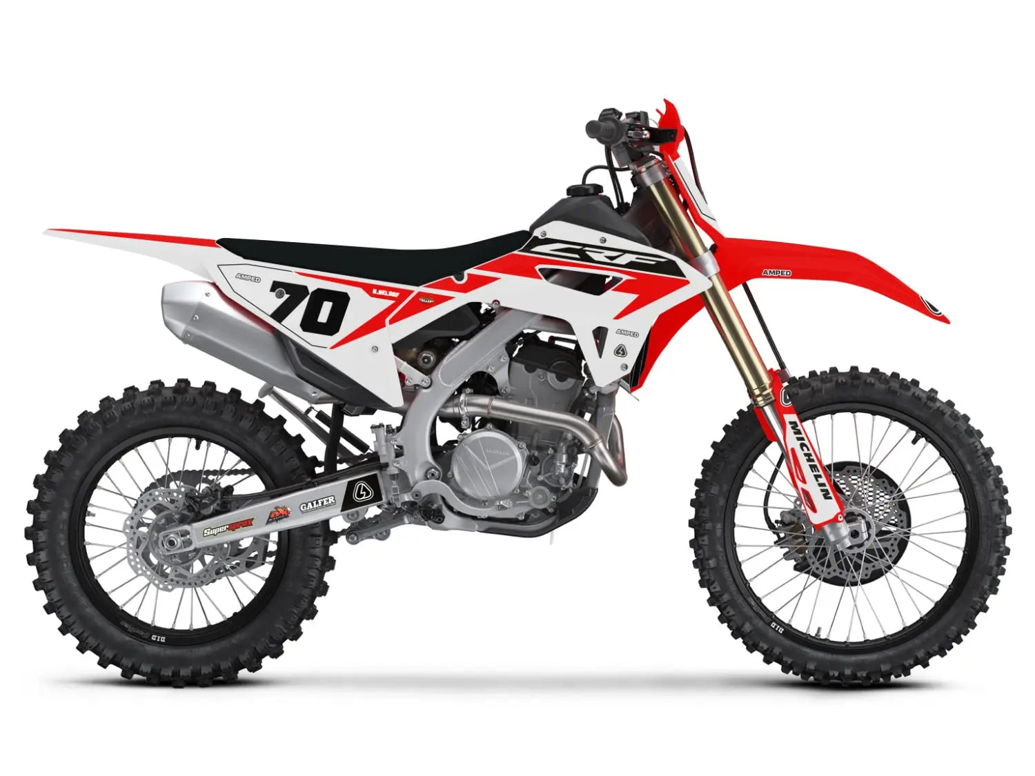 Block Honda CRF/CRX Graphics - WR - Amped