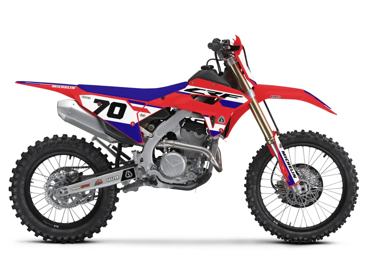 Fusion Honda CRF/CRX Graphics - RB - Amped