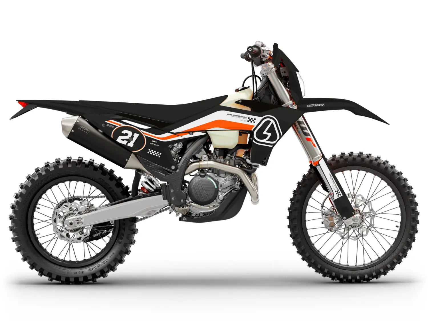 Fusion KTM Graphics - Blk - Amped