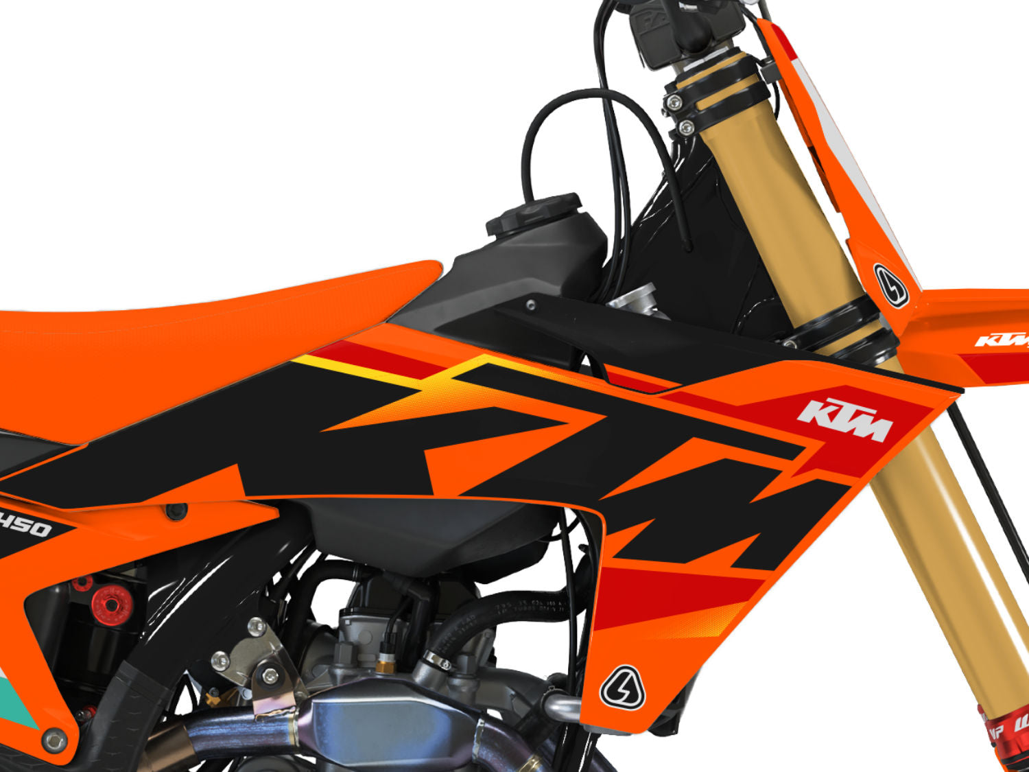 Pro KTM SXF Graphics - OY Close up