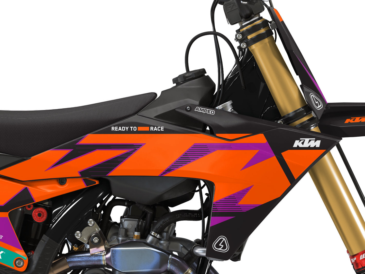 Vision KTM SXF Graphics - BOP Close up