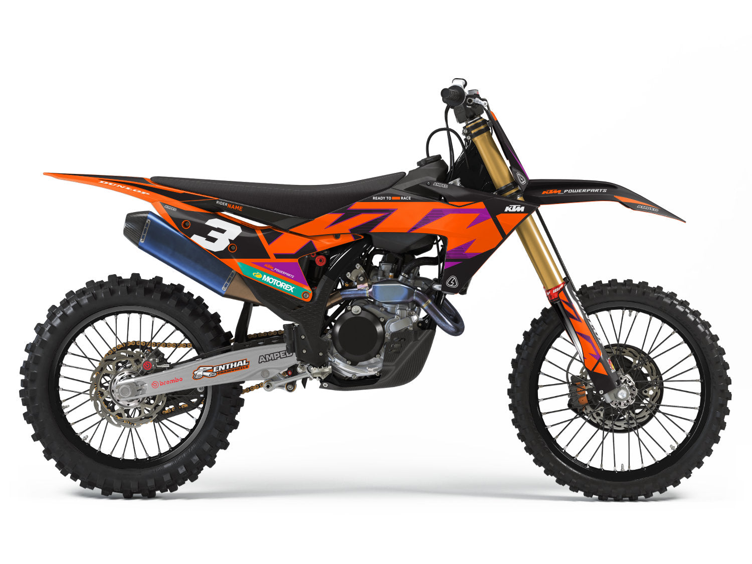Vision KTM SXF Graphics - BOP