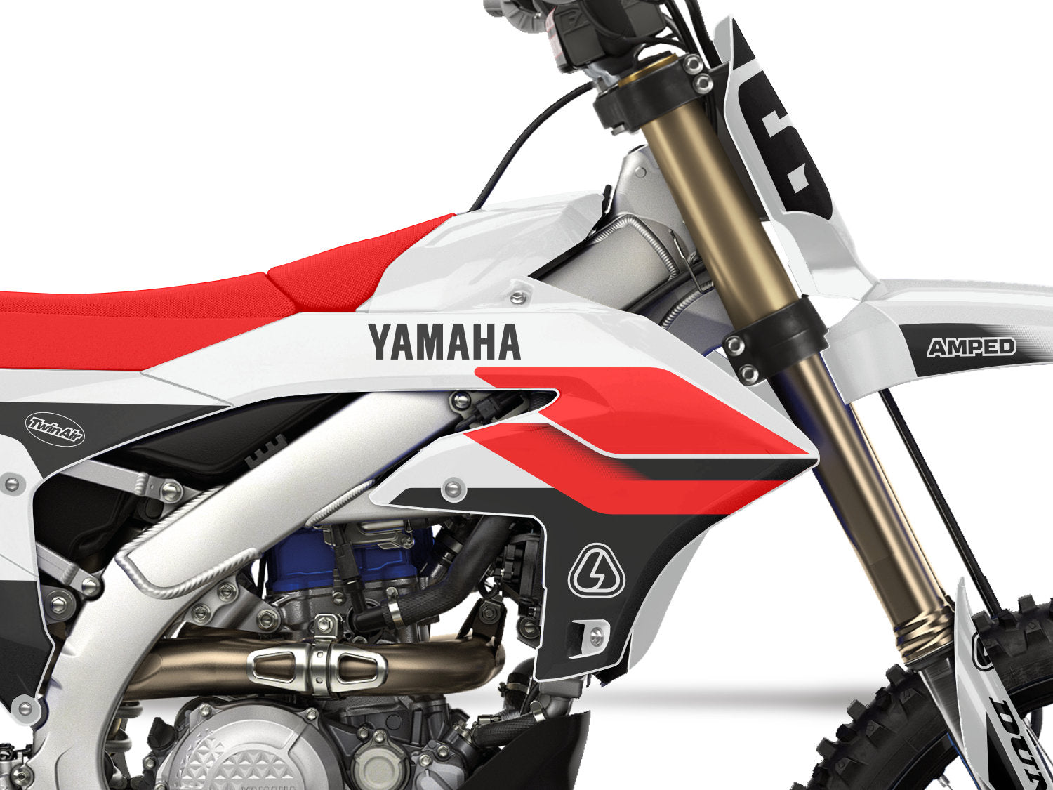 Vintage Yamaha YZF Graphics - W Close Up